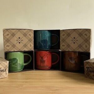 Tim Horton animal mug set. 2017